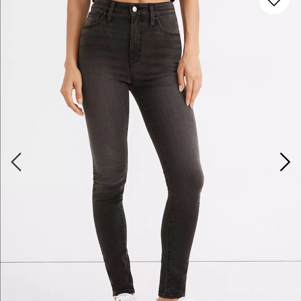 MADEWELL, LIKE NEW! Roadtripper Supersoft Skinny Jeans, black, sz 27